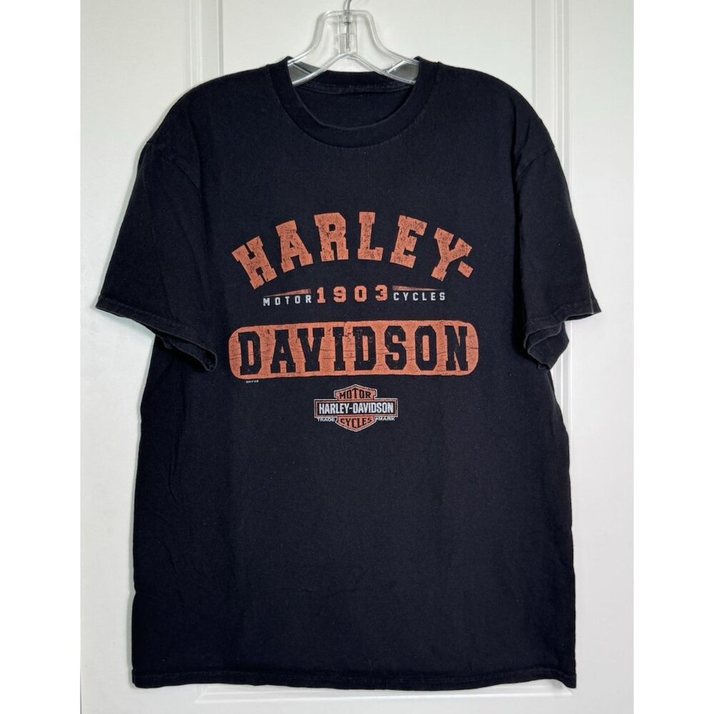 Harley Davidson Oakland California Mens‎ Black Graphic T Shirt Motor Cycles